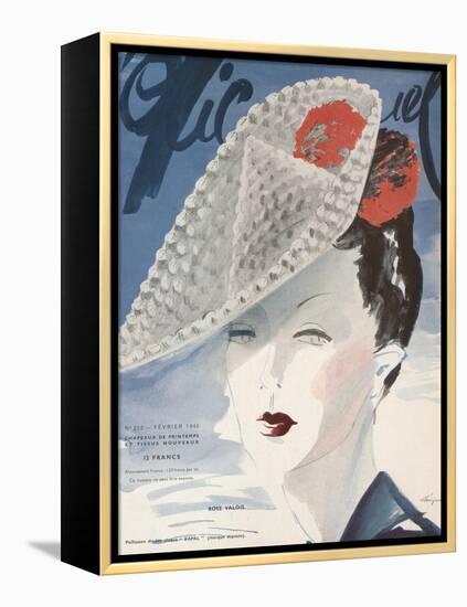 L'Officiel, February 1940 - Rose Valois-Lbenigni-Framed Stretched Canvas