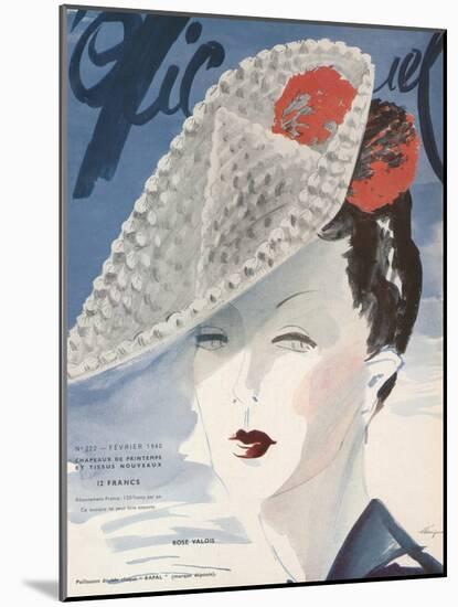 L'Officiel, February 1940 - Rose Valois-Lbenigni-Mounted Art Print