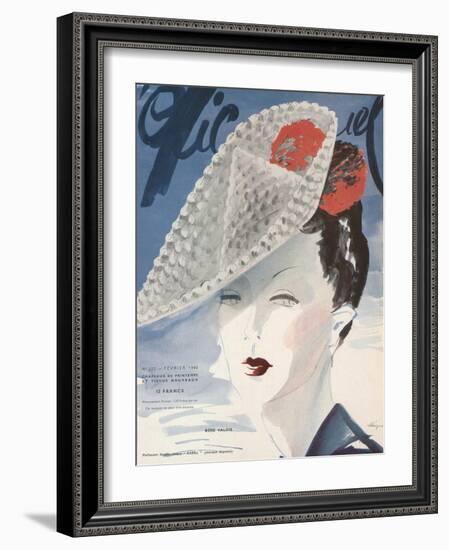 L'Officiel, February 1940 - Rose Valois-Lbenigni-Framed Art Print