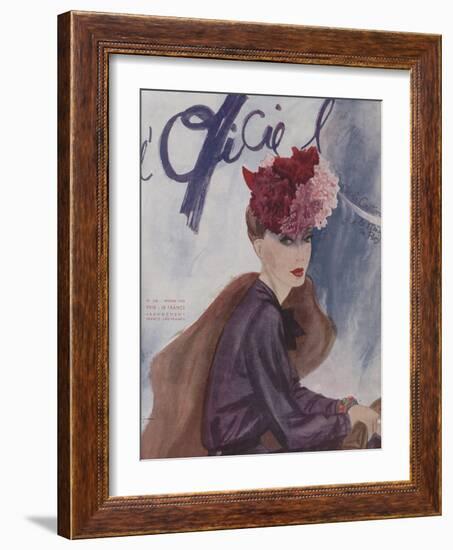 L'Officiel, February 1942-Lbenigni-Framed Art Print