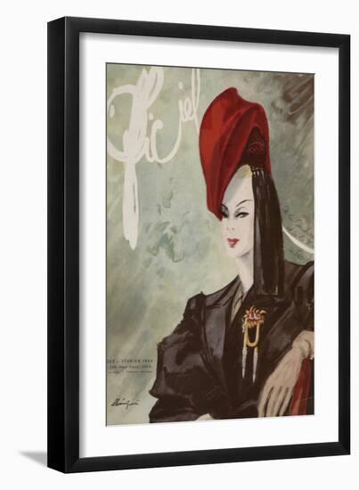 L'Officiel, February 1944-Lbenigni-Framed Art Print