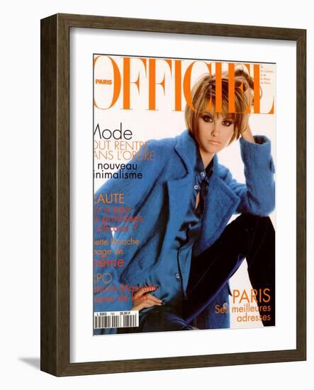 L'Officiel, February 1995 - Shalom-Francesco Scavullo-Framed Art Print