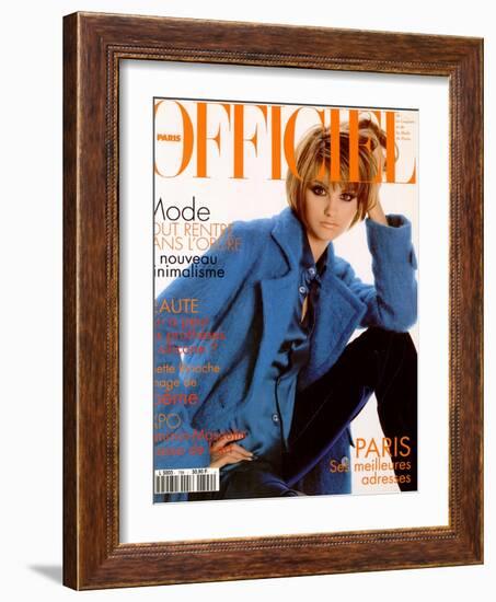 L'Officiel, February 1995 - Shalom-Francesco Scavullo-Framed Art Print