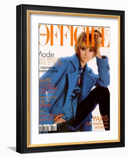 L'Officiel, February 1995 - Shalom-Francesco Scavullo-Framed Art Print