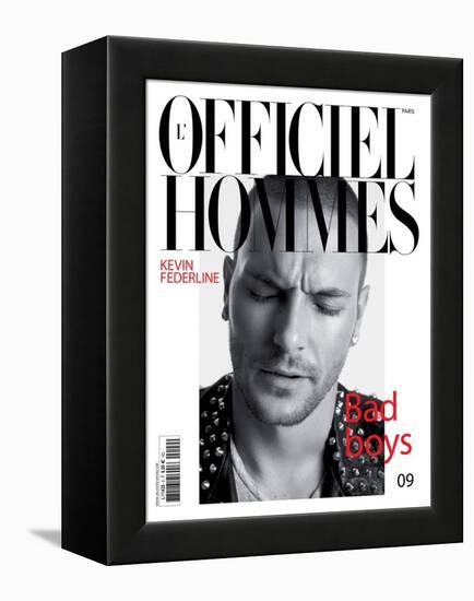 L'Officiel, Hommes August 2007 - Kevin Federline-Milan Vukmirovic-Framed Stretched Canvas