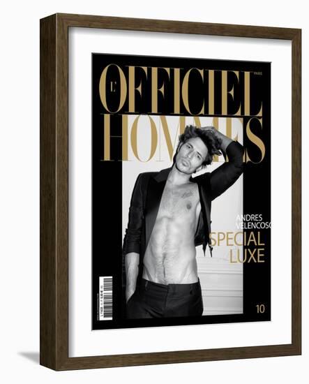 L'Officiel, Hommes December 2007 - Andres Velencoso-Milan Vukmirovic-Framed Art Print