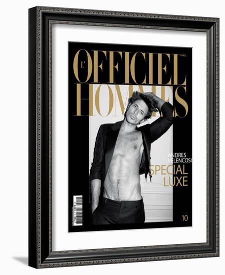 L'Officiel, Hommes December 2007 - Andres Velencoso-Milan Vukmirovic-Framed Art Print