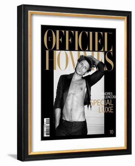 L'Officiel, Hommes December 2007 - Andres Velencoso-Milan Vukmirovic-Framed Art Print