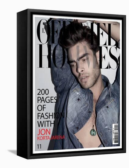 L'Officiel, Hommes January 2008 - Jon Kortajarena-Milan Vukmirovic-Framed Stretched Canvas