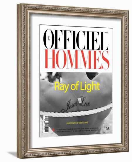 L'Officiel, Hommes June 2009 - Jesus Luz-Milan Vukmirovic-Framed Art Print