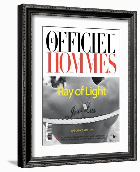 L'Officiel, Hommes June 2009 - Jesus Luz-Milan Vukmirovic-Framed Art Print