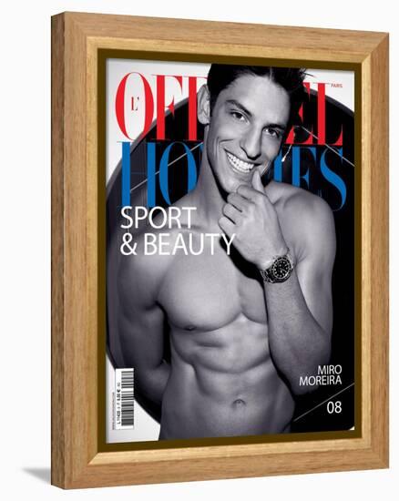 L'Officiel, Hommes May 2007 - Miro Moreira-Milan Vukmirovic-Framed Stretched Canvas