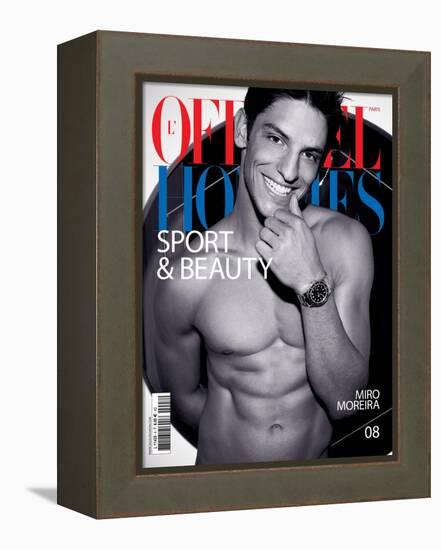 L'Officiel, Hommes May 2007 - Miro Moreira-Milan Vukmirovic-Framed Stretched Canvas