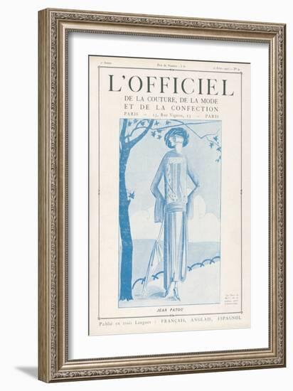 L'Officiel, January 15 1922 - Robe de Molyneux-Delphi-Framed Art Print