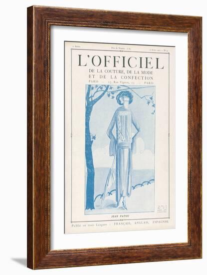 L'Officiel, January 15 1922 - Robe de Molyneux-Delphi-Framed Art Print