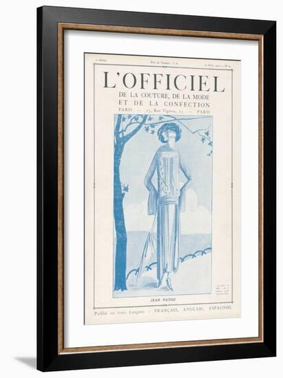 L'Officiel, January 15 1922 - Robe de Molyneux-Delphi-Framed Art Print