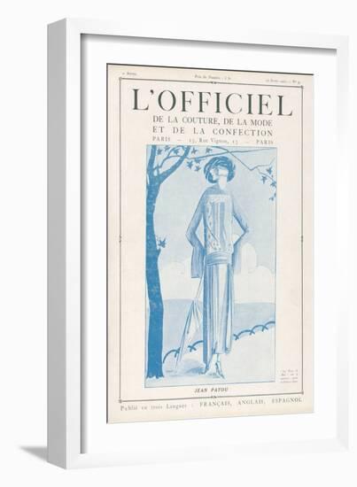 L'Officiel, January 15 1922 - Robe de Molyneux-Delphi-Framed Art Print