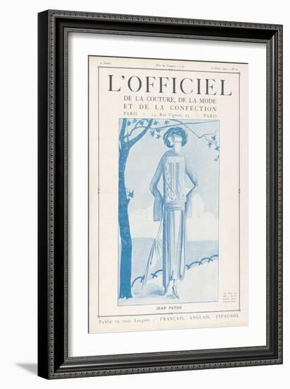 L'Officiel, January 15 1922 - Robe de Molyneux-Delphi-Framed Art Print