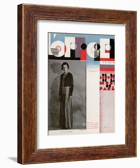 L'Officiel, January 1932 - Comtesse de La Falaise-Madame D'Ora & A.P. Covillot-Framed Premium Giclee Print