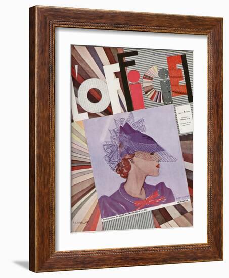 L'Officiel, January 1935 - Monte-Carlo/Maggy Rouff-A.P. Covollot-Framed Art Print