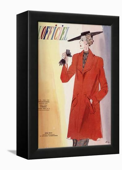 L'Officiel, January 1938 - Madeleine Vionnet-Lbenigni-Framed Stretched Canvas