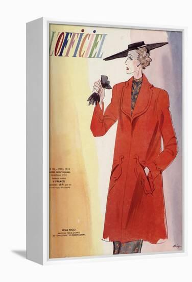 L'Officiel, January 1938 - Madeleine Vionnet-Lbenigni-Framed Stretched Canvas