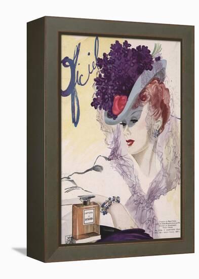 L'Officiel, January 1943 - Jules Blanchard-Lbenigni-Framed Stretched Canvas