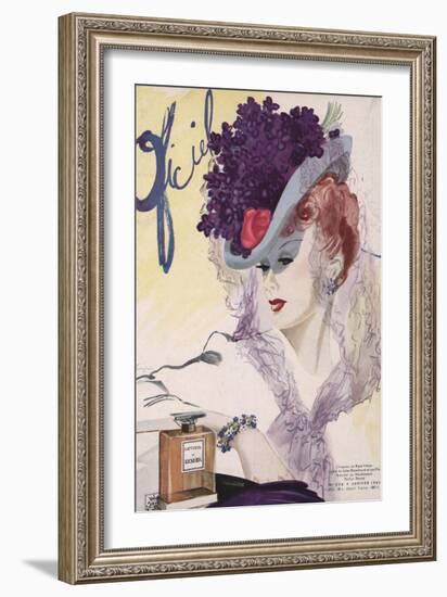 L'Officiel, January 1943 - Jules Blanchard-Lbenigni-Framed Premium Giclee Print