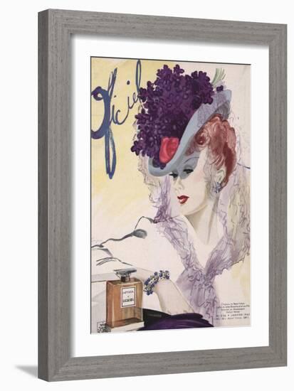 L'Officiel, January 1943 - Jules Blanchard-Lbenigni-Framed Premium Giclee Print