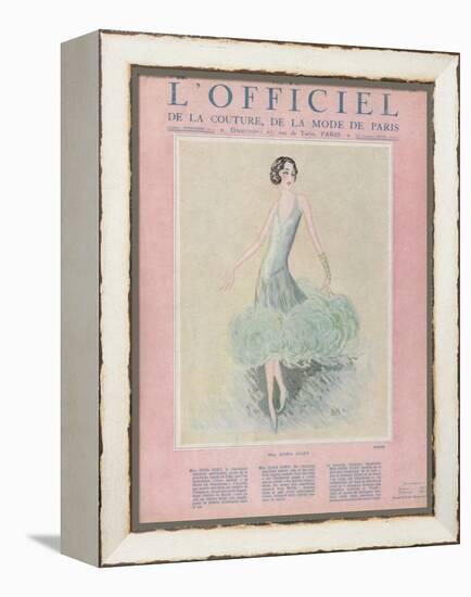 L'Officiel, July 1926 - Miss Dora Duby-Worth-Framed Stretched Canvas