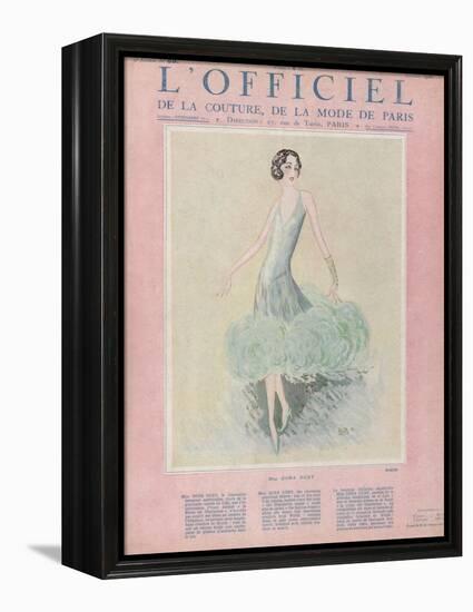 L'Officiel, July 1926 - Miss Dora Duby-Worth-Framed Stretched Canvas