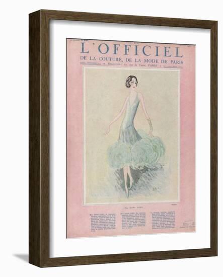 L'Officiel, July 1926 - Miss Dora Duby-Worth-Framed Art Print