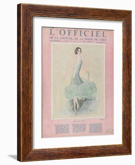 L'Officiel, July 1926 - Miss Dora Duby-Worth-Framed Art Print