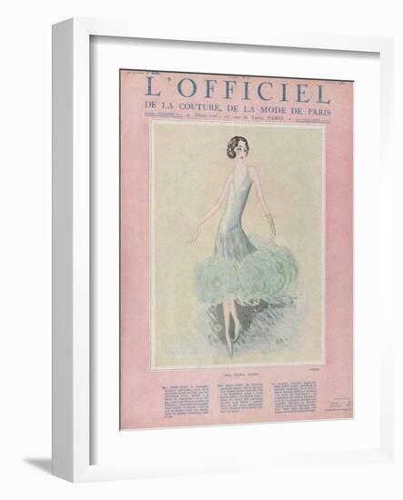 L'Officiel, July 1926 - Miss Dora Duby-Worth-Framed Art Print