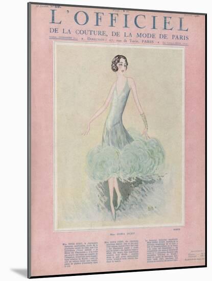 L'Officiel, July 1926 - Miss Dora Duby-Worth-Mounted Art Print