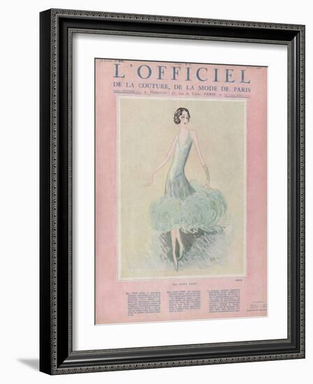 L'Officiel, July 1926 - Miss Dora Duby-Worth-Framed Art Print