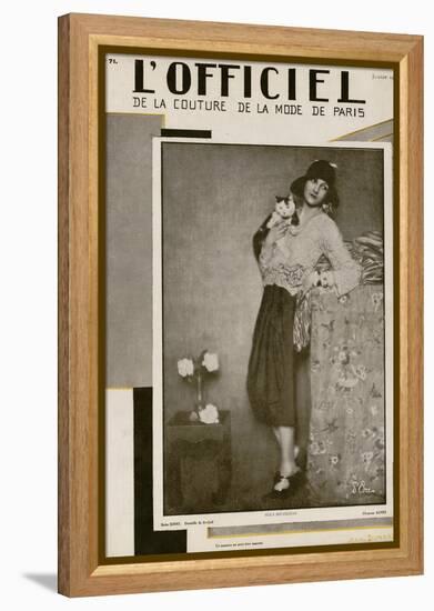 L'Officiel, July 1927 - Olga Puffkine-Madame D'Ora & Jean Dunand-Framed Stretched Canvas