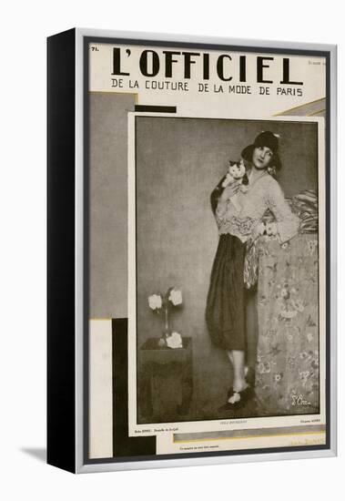 L'Officiel, July 1927 - Olga Puffkine-Madame D'Ora & Jean Dunand-Framed Stretched Canvas