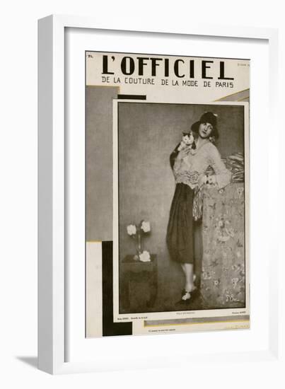 L'Officiel, July 1927 - Olga Puffkine-Madame D'Ora & Jean Dunand-Framed Art Print