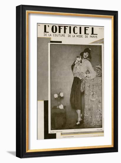 L'Officiel, July 1927 - Olga Puffkine-Madame D'Ora & Jean Dunand-Framed Art Print