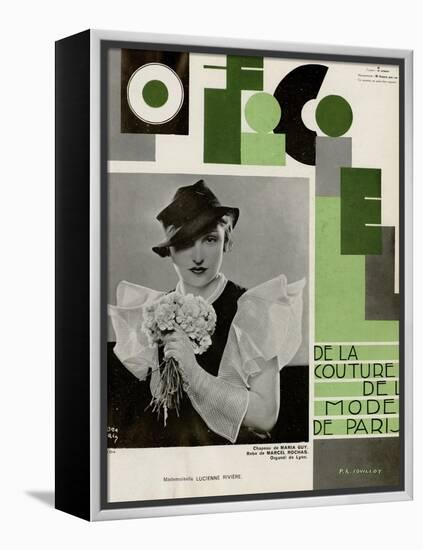 L'Officiel, July 1933 - Lucienne Rivière-Madame D'Ora & A.P. Covillot-Framed Stretched Canvas