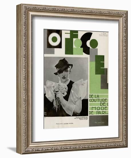 L'Officiel, July 1933 - Lucienne Rivière-Madame D'Ora & A.P. Covillot-Framed Premium Giclee Print