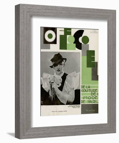 L'Officiel, July 1933 - Lucienne Rivière-Madame D'Ora & A.P. Covillot-Framed Premium Giclee Print