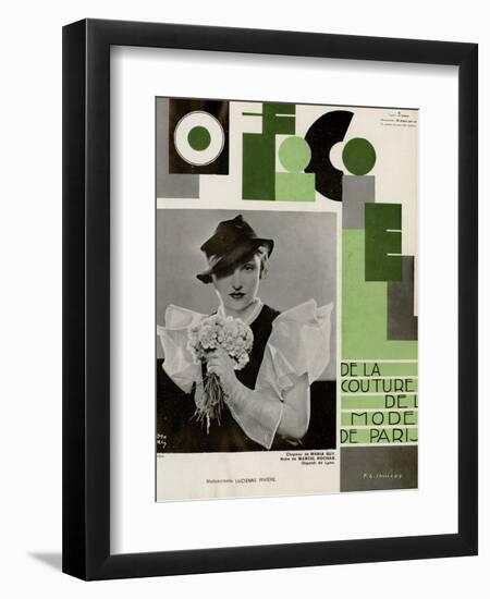 L'Officiel, July 1933 - Lucienne Rivière-Madame D'Ora & A.P. Covillot-Framed Premium Giclee Print