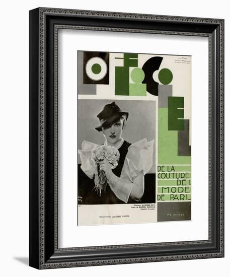 L'Officiel, July 1933 - Lucienne Rivière-Madame D'Ora & A.P. Covillot-Framed Premium Giclee Print