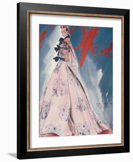 L'Officiel, July 1939 - Balenciaga-Lbenigni-Framed Art Print