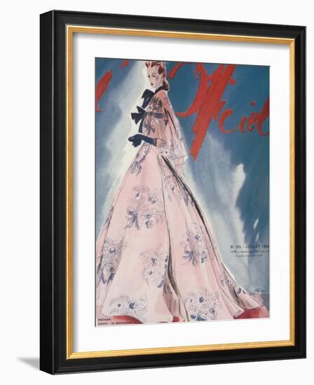 L'Officiel, July 1939 - Balenciaga-Lbenigni-Framed Art Print