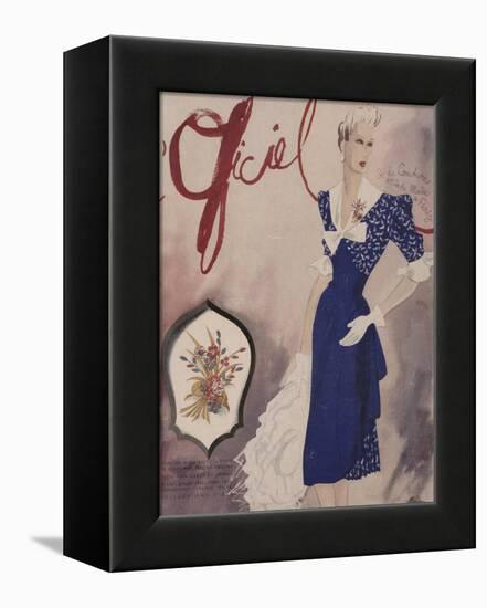 L'Officiel, July 1942 - Nina Ricci, Van Cleef et Arpels-Lbenigni-Framed Stretched Canvas