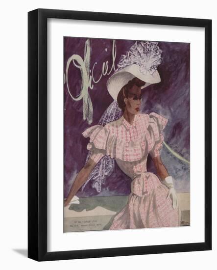 L'Officiel, July 1943-Lbenigni-Framed Art Print