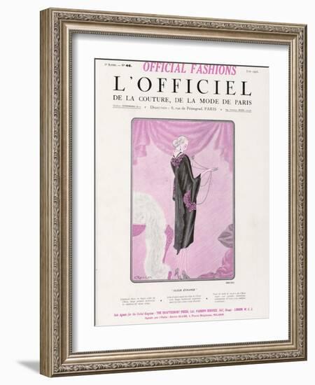 L'Officiel, June 1925 - Fleur Étrange-Drecoll-Framed Art Print